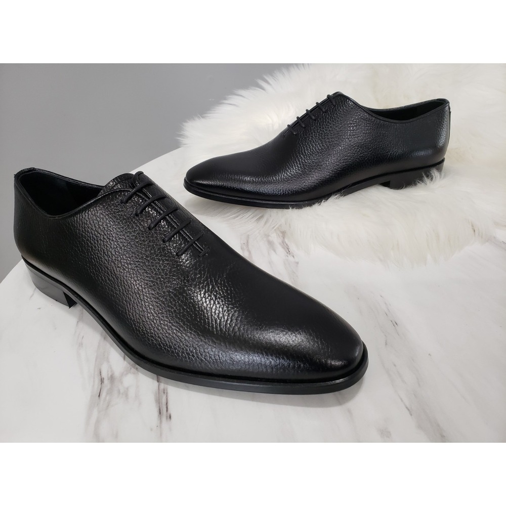 NEW NO BOX SZ 10 VELLAPAIS NEWARK WHOLECUT OXFORD SHOES MENS BLACK DRESS LOAFERS